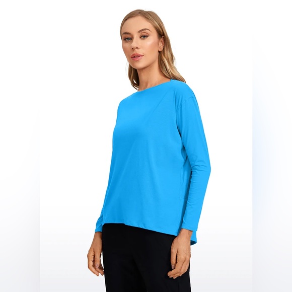 Pima Cotton Long Sleeves Boat Neck - Picture 2 of 5